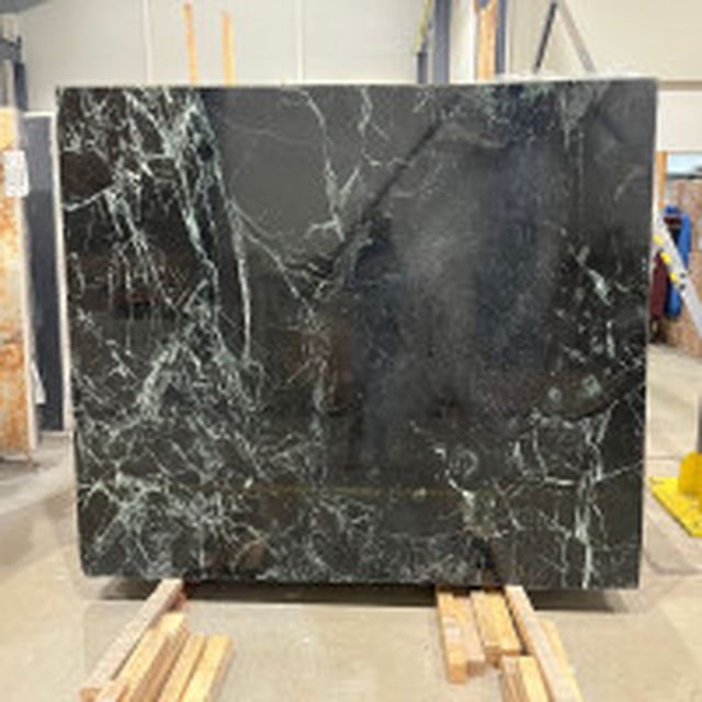 Verde Alpi marble worktop slab